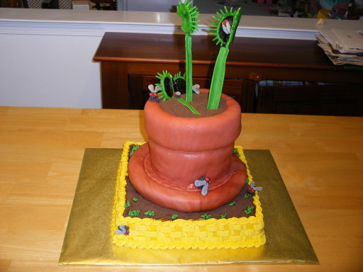 venus flytrap cake