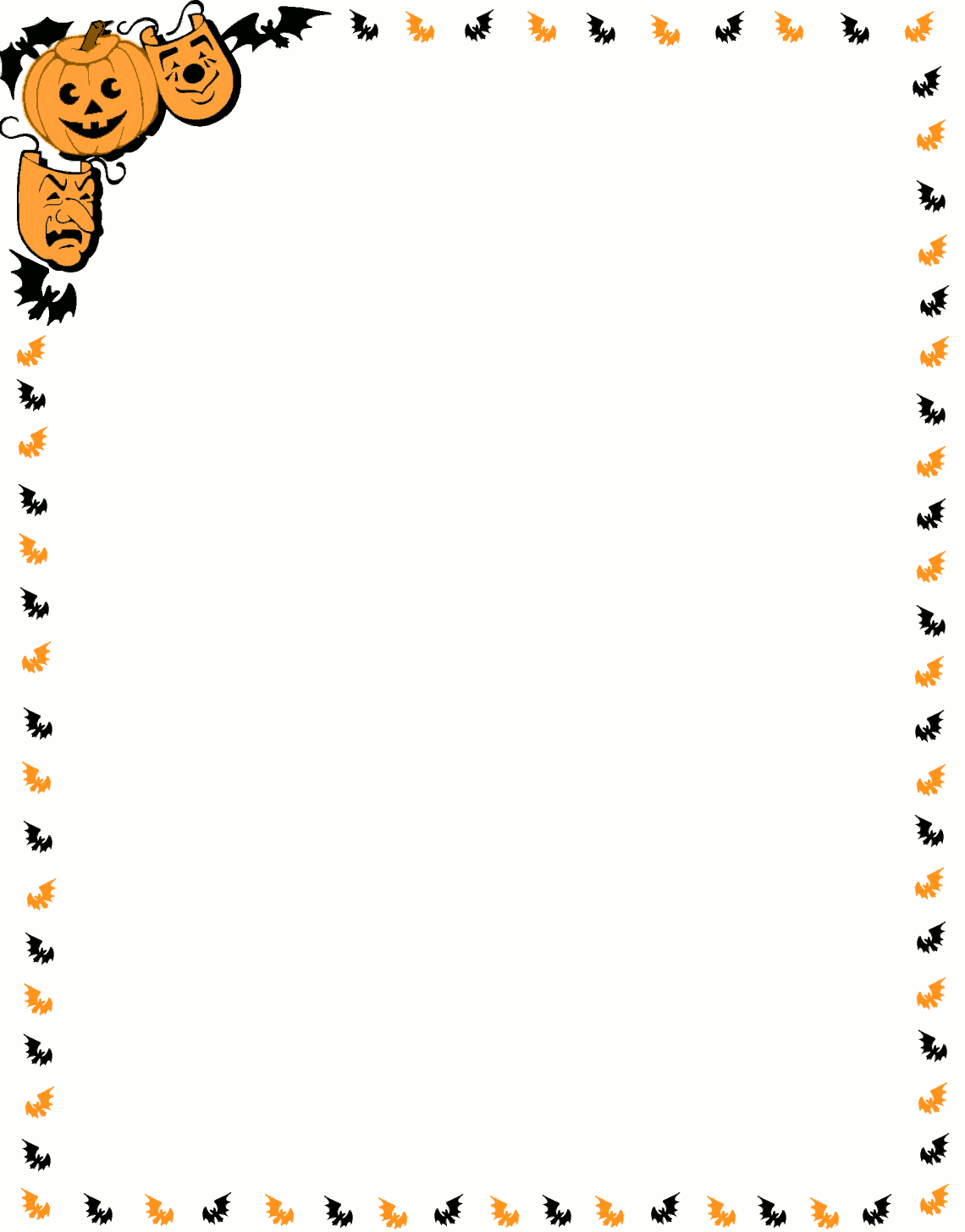 free halloween page border clip art - photo #20